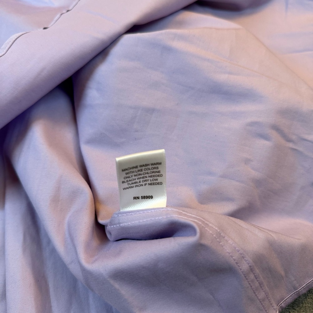 Murano Liquid Luxury Dress Shirt Mens 4XT Lavender Stretch Long Sleeve Tall NWT - Picture 6 of 10
